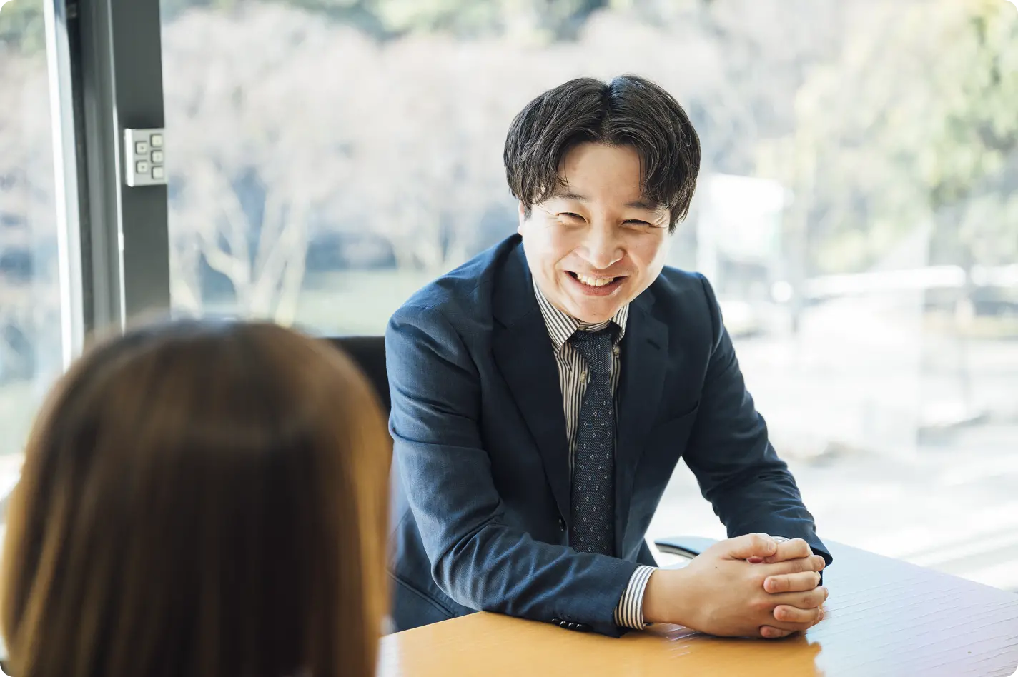 対談風景の写真