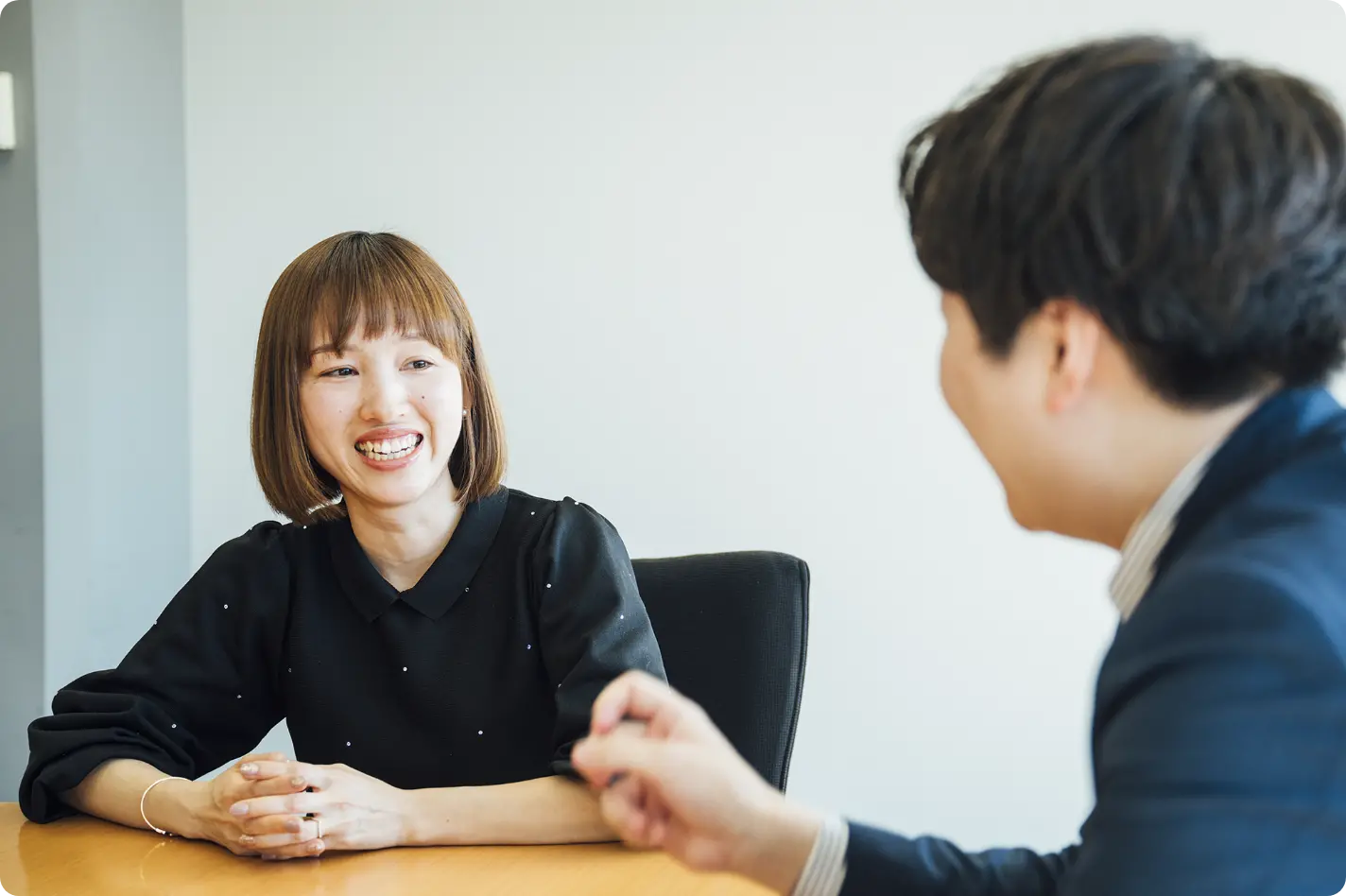 対談風景の写真