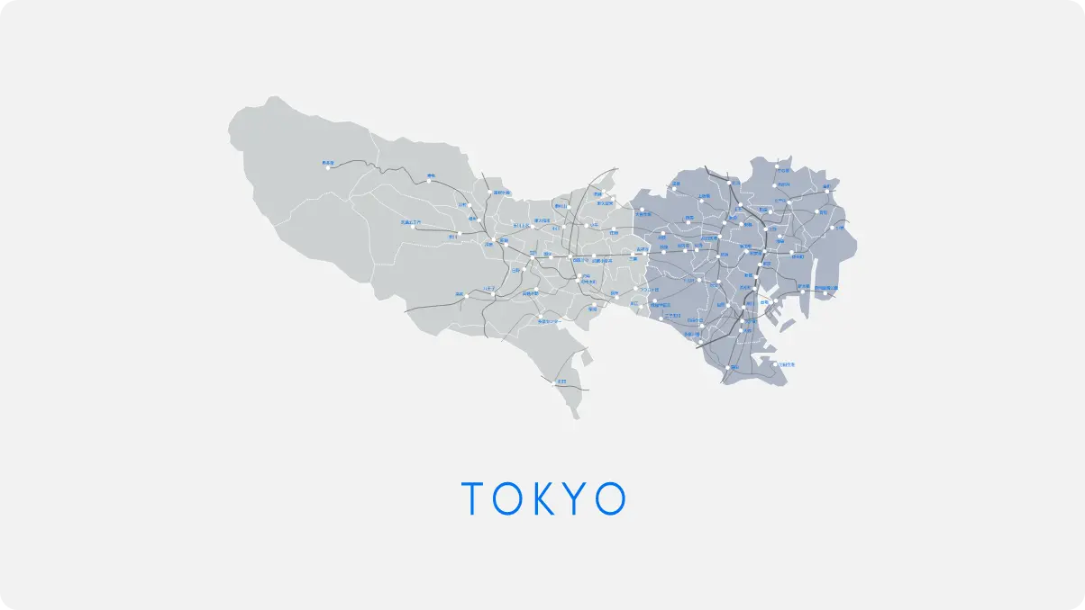 毎日新聞 東京都版エリアマップ